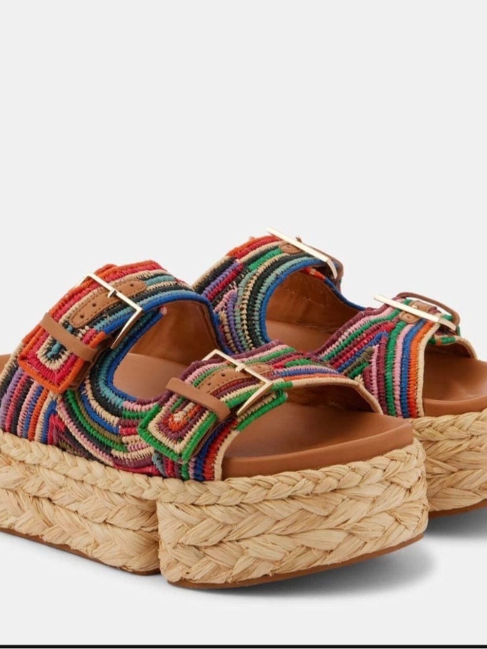 Clergerie
Women's Quinie 40MM Raffia Sandals. Saks. Brand New With Box.